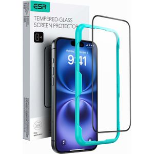 ESR Displayschutzfolie Tempered-Glass, 9H, für Apple iPhone 16, iPhone 15, aus Hartglas