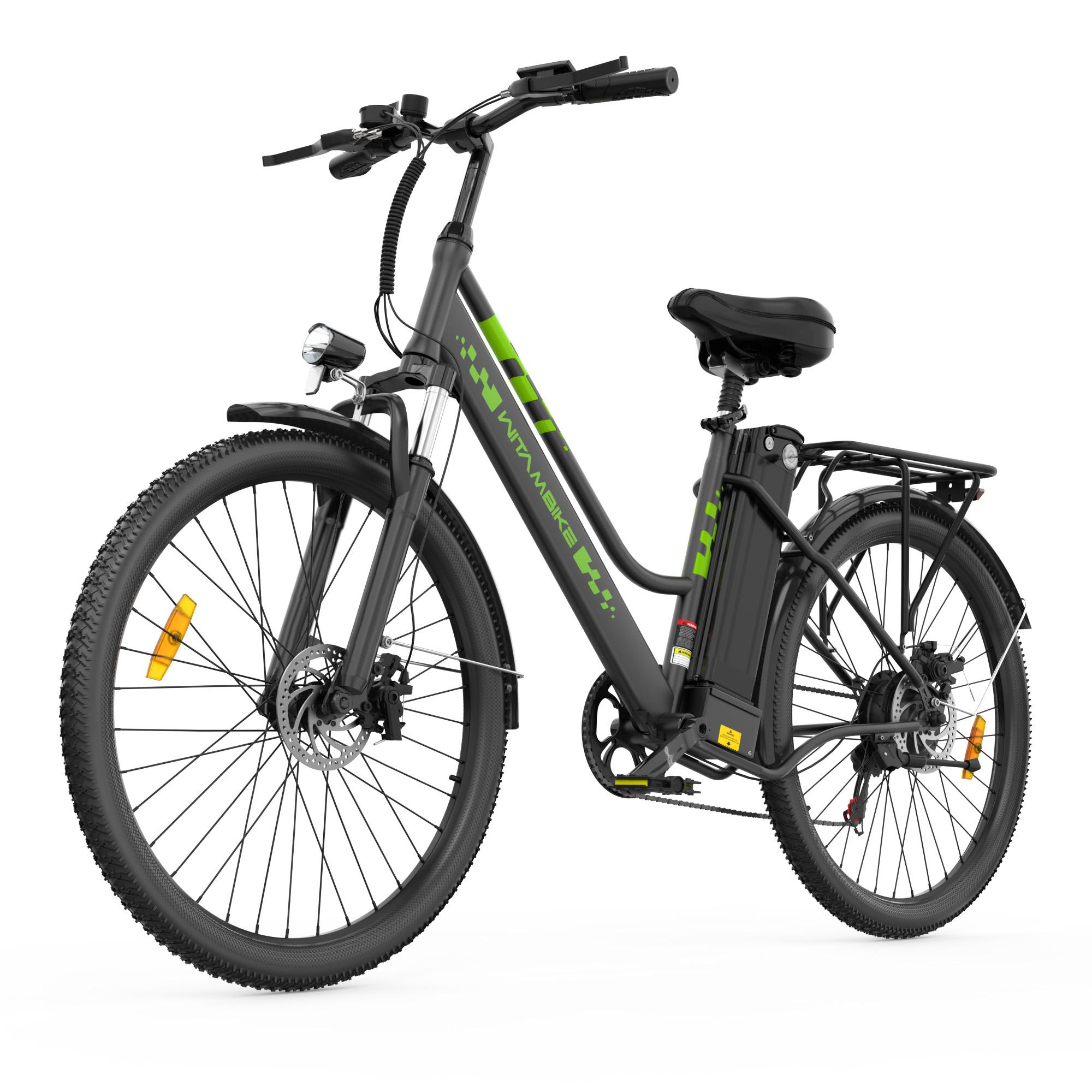 C26 PRO Stadt-E-Bike, 250 W, 36 V 20 Ah, 26-Zoll-Reifen, mechanische Scheibenbremsen, maximale Belastung 120 kg, Farbe Schwarz