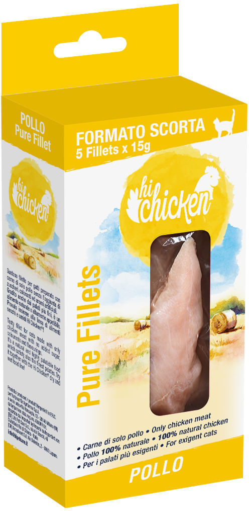 Hi Chicken Cat Pure Fillet Pollo 5x15G 5x15G