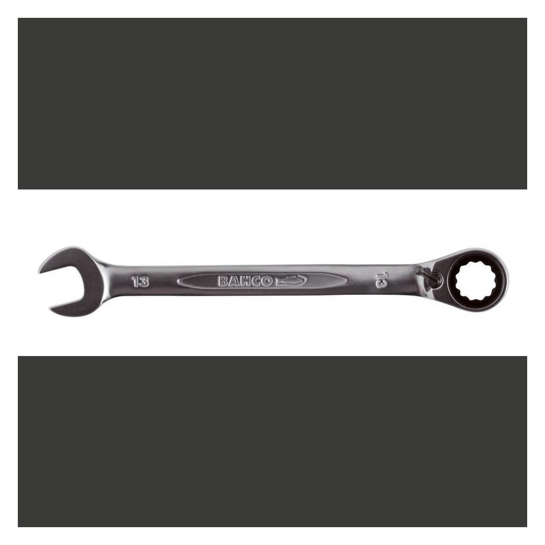 Bahco 11-mm-Knarren-Ring-Maulschlüssel, verchromt, 165 mm (11 mm) (1RM-11)