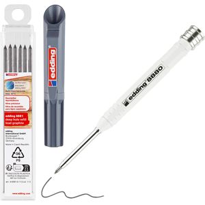 Edding Tieflochmarker 8880, graphit, Baumarker mit Nachfüllminen, Strichbreite 1 - 3mm