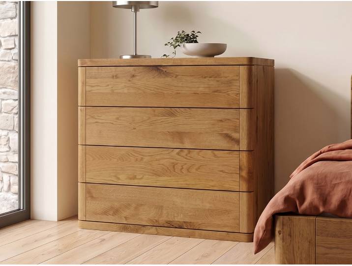 Wildeichenkommode „Diana“ 100 cm Massivholz Wildeiche