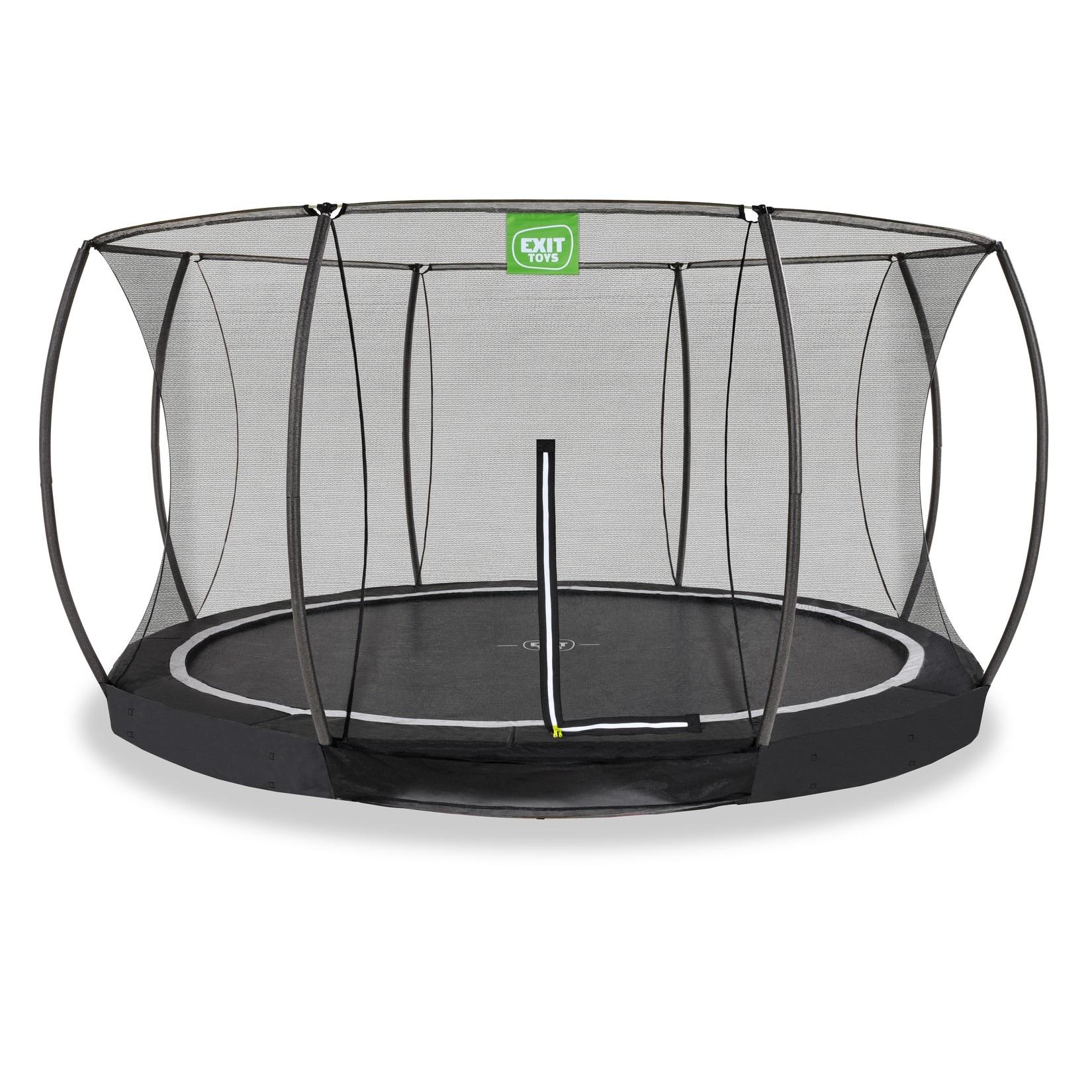 EXIT Black Edition Bodentrampolin ø427cm - schwarz