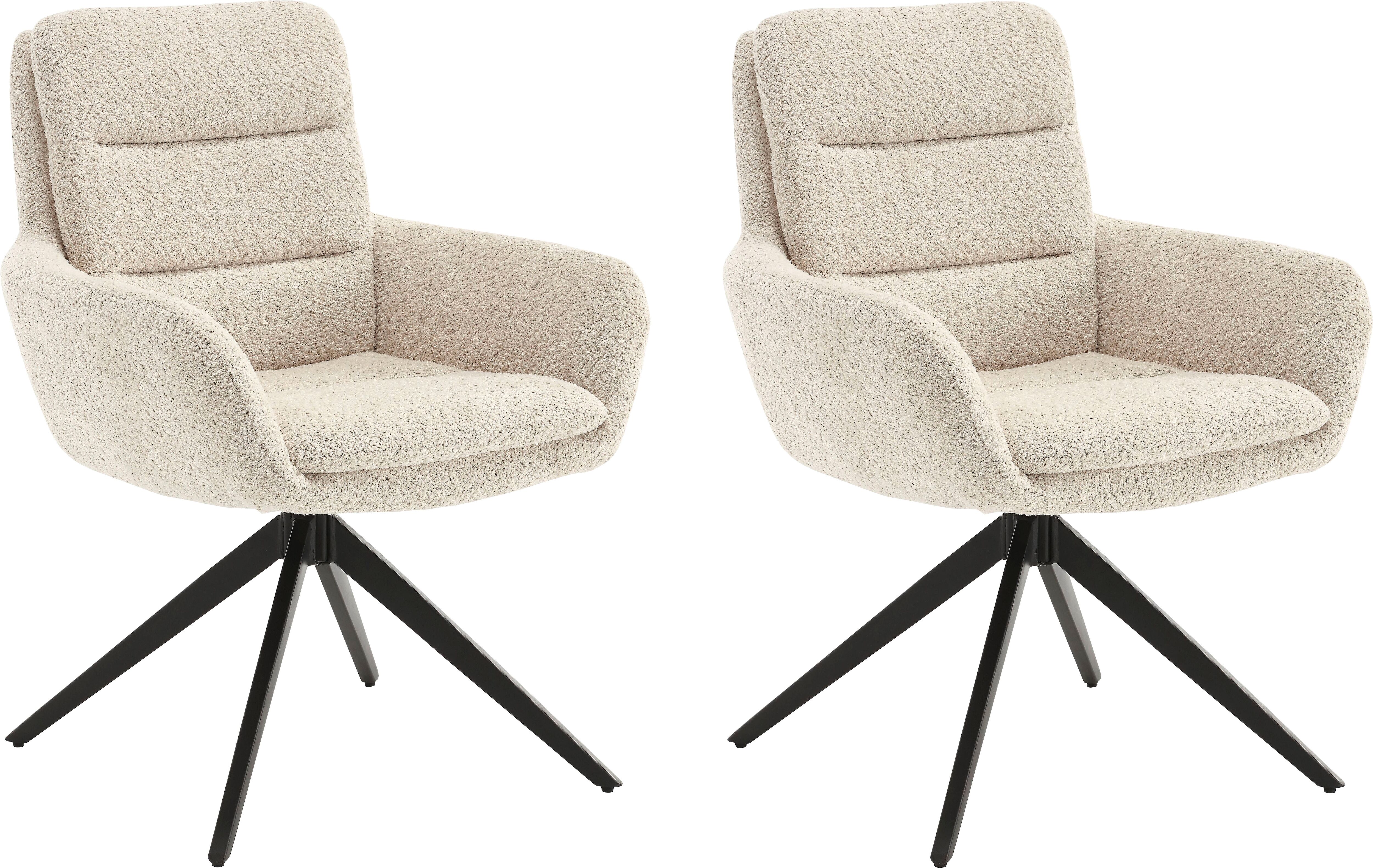 Esszimmerstuhl HOME AFFAIRE "Taragona", beige (natur, schwarz, natur), H:88cm T:63cm, Metall, Stühle, Esszimmerstuhl, mit unterschiedlichen Beingestellen, Holz oder Metall