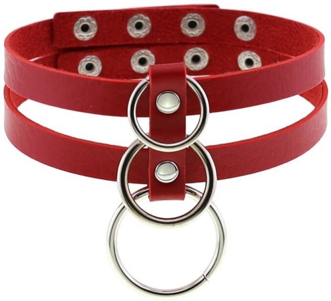 Joy Jewels Ras de cou Tri Rings Rouge
