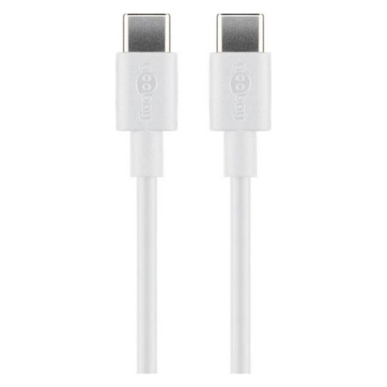 Goobay 51244 Sync- & Ladekabel USB-C -> 2.0m weiss (2 m, USB 2.0) (51244)
