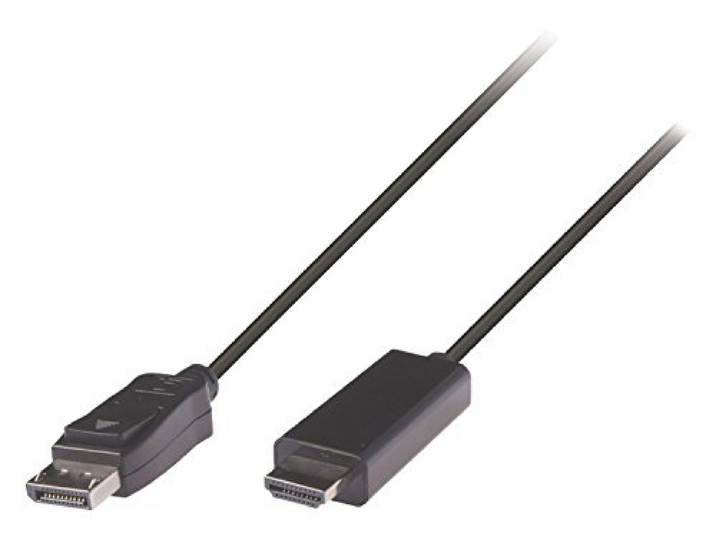 Valueline VLCP37100B20 DisplayPort-kabel (DisplayPort-stekker op HDMI-stekker, 2m) zwart