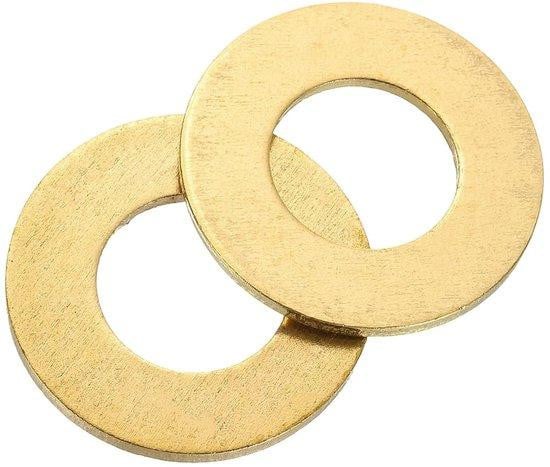Sluitringen Set van Messing - Platte Ringen M12 - 24mm x 1.5mm