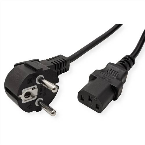 Netzkabel CEE7/7+ IEC-C13 gerade - Strom/Netzteil - 5m