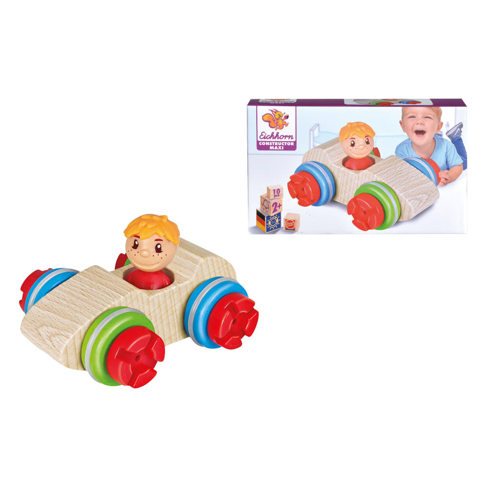 Eichhorn Constructor Maxi Auto en Garage, Meerkleurig