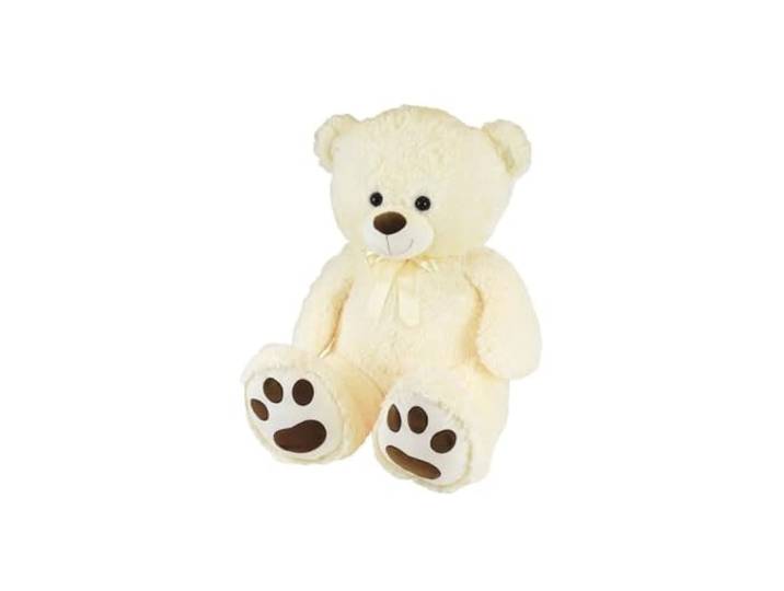 Jemini 100881 Cremebär aus Plüsch mit Schleife +/-100 cm, Beige