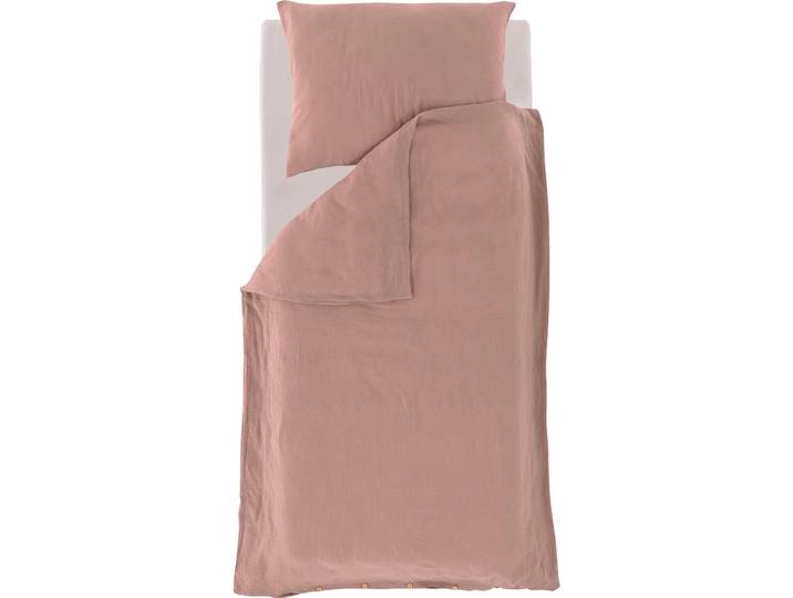 Kinderbettwäsche TRÄUMELAND Bio-Baumwolle , rosa, B/L: 140cm x 200cm, 1 Stk., 1 Stk., Musselin, B/L: 90cm x 70cm, 2 Stk., Musselin, Obermaterial: 100% Baumwolle, Bettwäsche, GOTS zertifiziert - Bio-Baumwolle