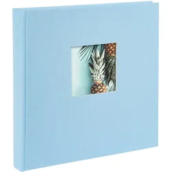 Bella Vista 25x25 cm himmel- blau, 60 weiße Seiten, Buchalbum