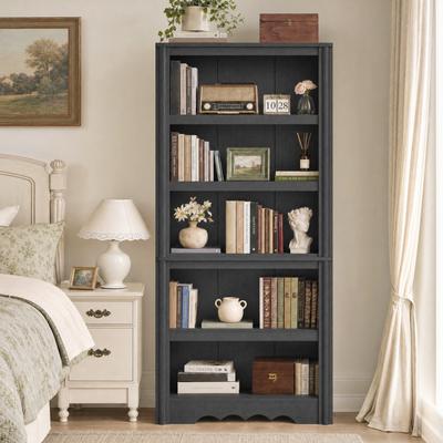 Garvee 70.9in Tall Bookshelf, 5-Tier Wood Bookcase for Home Office