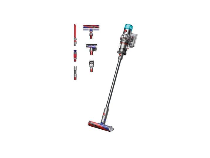 DYSON Akku-Hand-und Stielstaubsauger V8 Cyclone , grau (schwarz, grün), B:25cm H:21cm T:116cm, Akkusauger, 150 AirWatt, 30 % mehr Leistung. 60 Minuten Laufzeit., Akku-Hand-und Stielstaubsauger
