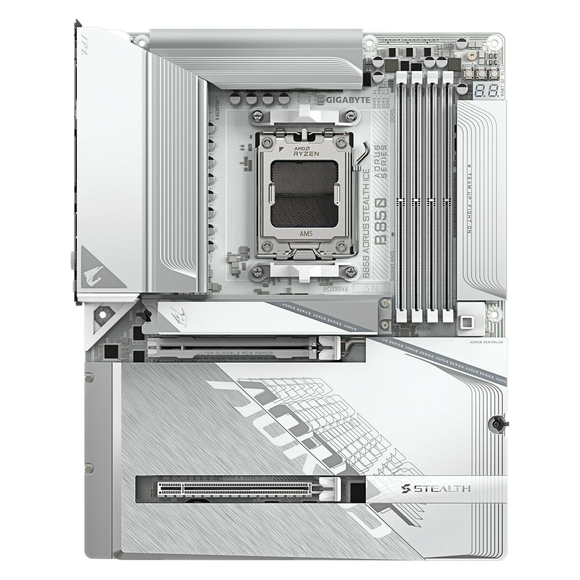 Gigabyte B850 AORUS Stealth ICE (AM5, AMD B850, ATX) (B850 A STEALTH ICE)