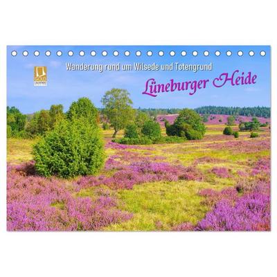 Lüneburger Heide - Wanderung rund um Wilsede und Totengrund (Tischkalender 2026 DIN A5 quer), CALVENDO Monatskalender