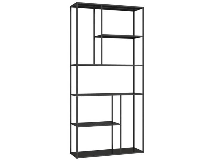 Bibliothèque - HAPPY GARDEN - LAUREEN - métal noir - H189 x L90 x P30 cm - style industriel