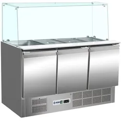 KBS Gastrotechnik Saladette gerader Glasaufbau KBS 904