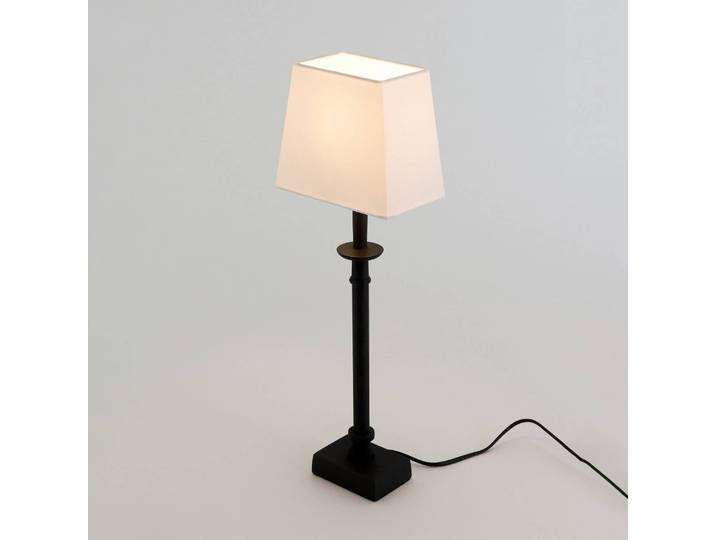 Holländer Tischlampe PALMARIA, schwarz, für Wohn- / Esszimmer, Aluminium