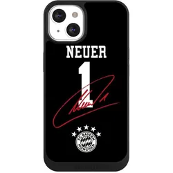 Nivocase Handyhülle für Apple iPhone 13 Hülle NIVOpure Case Schwarz FC Bayern München FCB Manuel Neuer (Apple iPhone 13), Smartphone Hülle, Schwarz