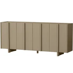 Sideboard Basu aus Kiefernholz, modern skandinavisch, Braun, 200 cm breit, FSC-zertifiziert