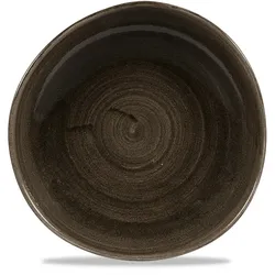 Churchill Stonecast Patina Iron Black Teller Organisch 26,4cm