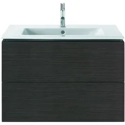 Duravit L-Cube Waschtischunterbau LC624107272 Eiche Dunkel gebürstet, 82x55,5x48,1cm, 2 Auszüge