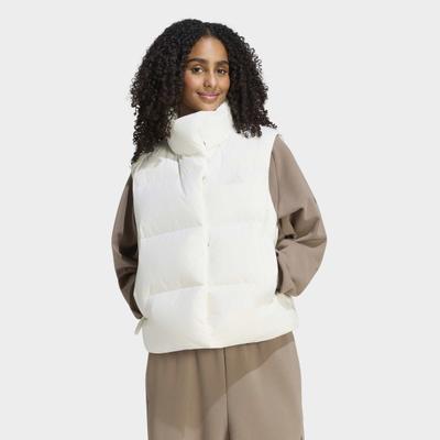 Outdoorjacke ADIDAS SPORTSWEAR "HELIONIC PUFFER", Damen, Gr. XL, sanftes weiß, Obermaterial: 100% Polyester, Jacken Outdoorjacke