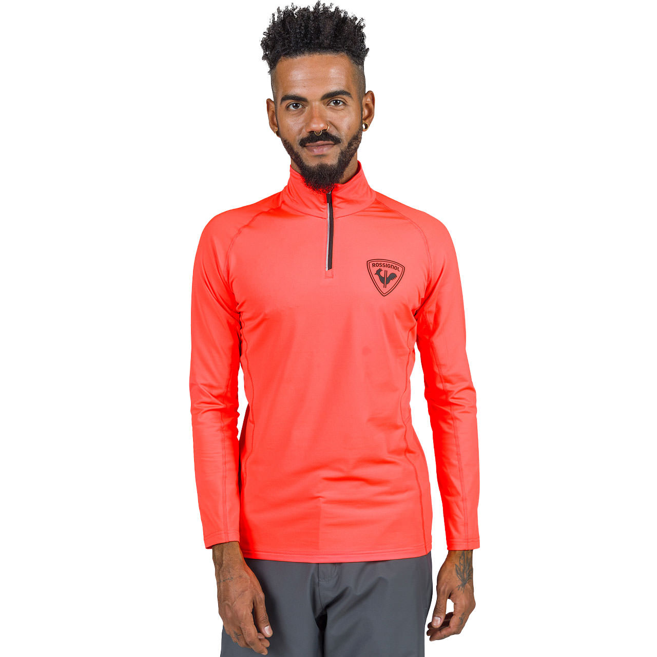 Rossignol Skiwear Herren Skishirt HERO CLASSIQUE neon red - M