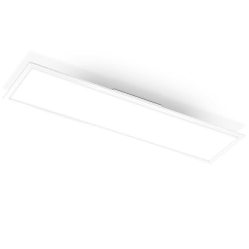 Briloner LED-plafondlamp wit, rechthoekig, 38W, 4100 lumen