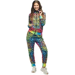 Boland 80er Neon Leopard Trainingsanzug Frau UV (S)