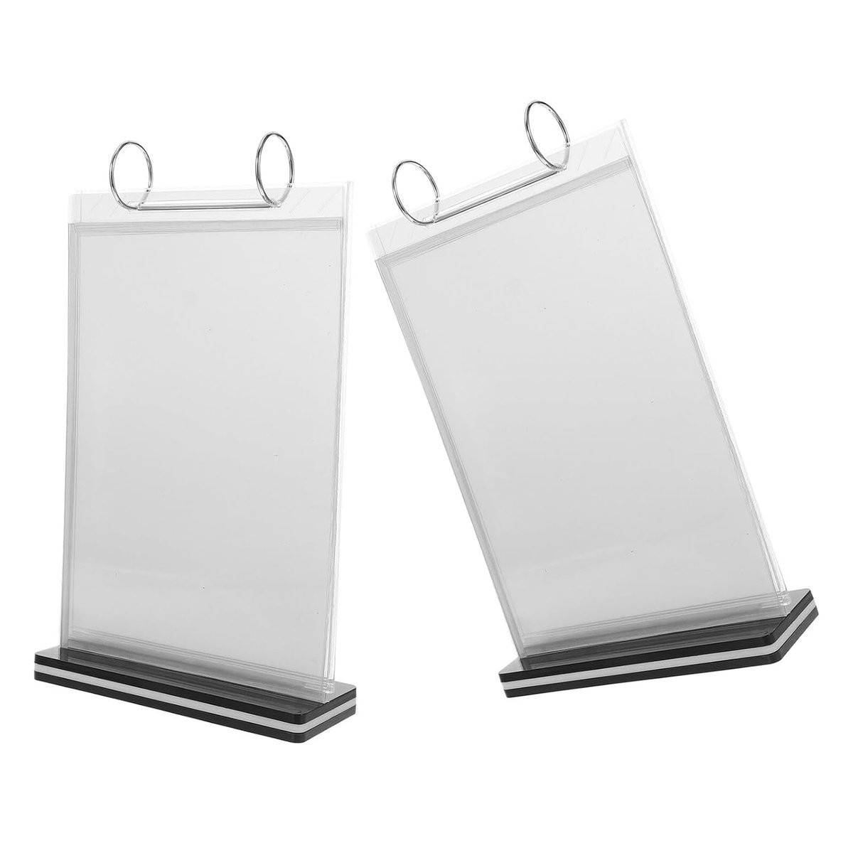 Transparante Menu Kaarthouder Flyer Display met Flip Chart Design - 28 cm