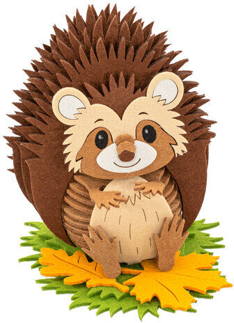 Filz-Bausatz "Igel", braun