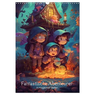 Fantastische Abenteurer in magischen Welten (Wandkalender 2027 DIN A3 hoch), CALVENDO Monatskalender
