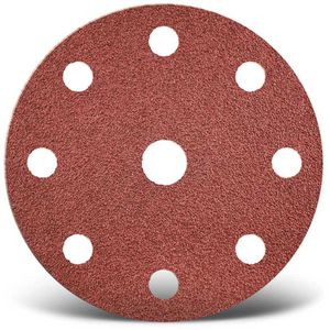 MENZER Schleifpapier Red, Körnung 36, 150mmØ, 25 Schleifscheiben, für Holz, Metall, Lack, 25 Stück