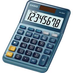 Casio MS-88EM Tischrechner Blau Display (Stellen): 8 solarbetrieben (L x B x H) 101 x 149 x 28 mm