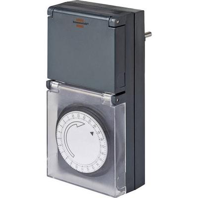 Brennenstuhl 1506460 Steckdosen-Zeitschaltuhr analog Tagesprogramm IP44