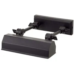 Wandlampe Bilderleuchte Spiegellampe Stahl Schwarz B 18,2cm Badezimmer Flurlampe