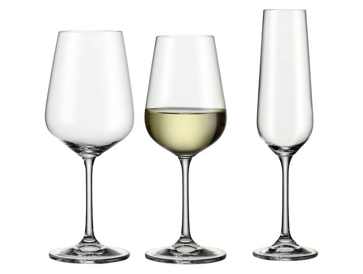 Weingläser-Set 12-tlg. Crystal Transparent Kristallglas 0.48 l 12 Stk