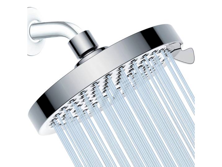 Regendusche 6 Zoll, 7 Duschmodi, Verstellbar, Anti-Kalk-Düsen, Chrom