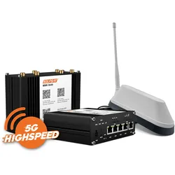 SELFSAT MWR 5540 eSIM 5G Cat 12 WLAN Router bis 2,6 Gbps inkl. SHARK 5G Antenne weiß