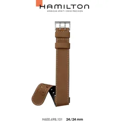 Hamilton - Khaki Field Auto Band-set Leder Hellbraun-24/24 H690.698.101 - braun
