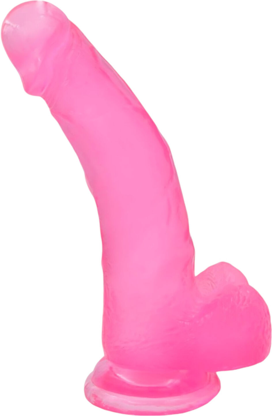 Lovetoy Jelly Studs - Dildo Med Sugekop - 20 Cm - Pink