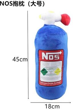 Inspired Finds SpeedStyle NOS Bottle Plush Cushion JDM Car Decor Neck & Back Headrest Pillow backrest