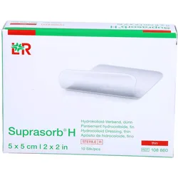 Suprasorb H Hydrokoll.verb.dünn 5x5 cm 10 ST