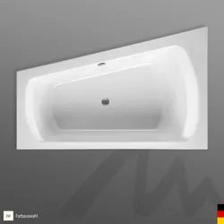 Mauersberger Badewanne „senecio“ 1700 × 1050 mm, rechts in Edelweiß (matt)