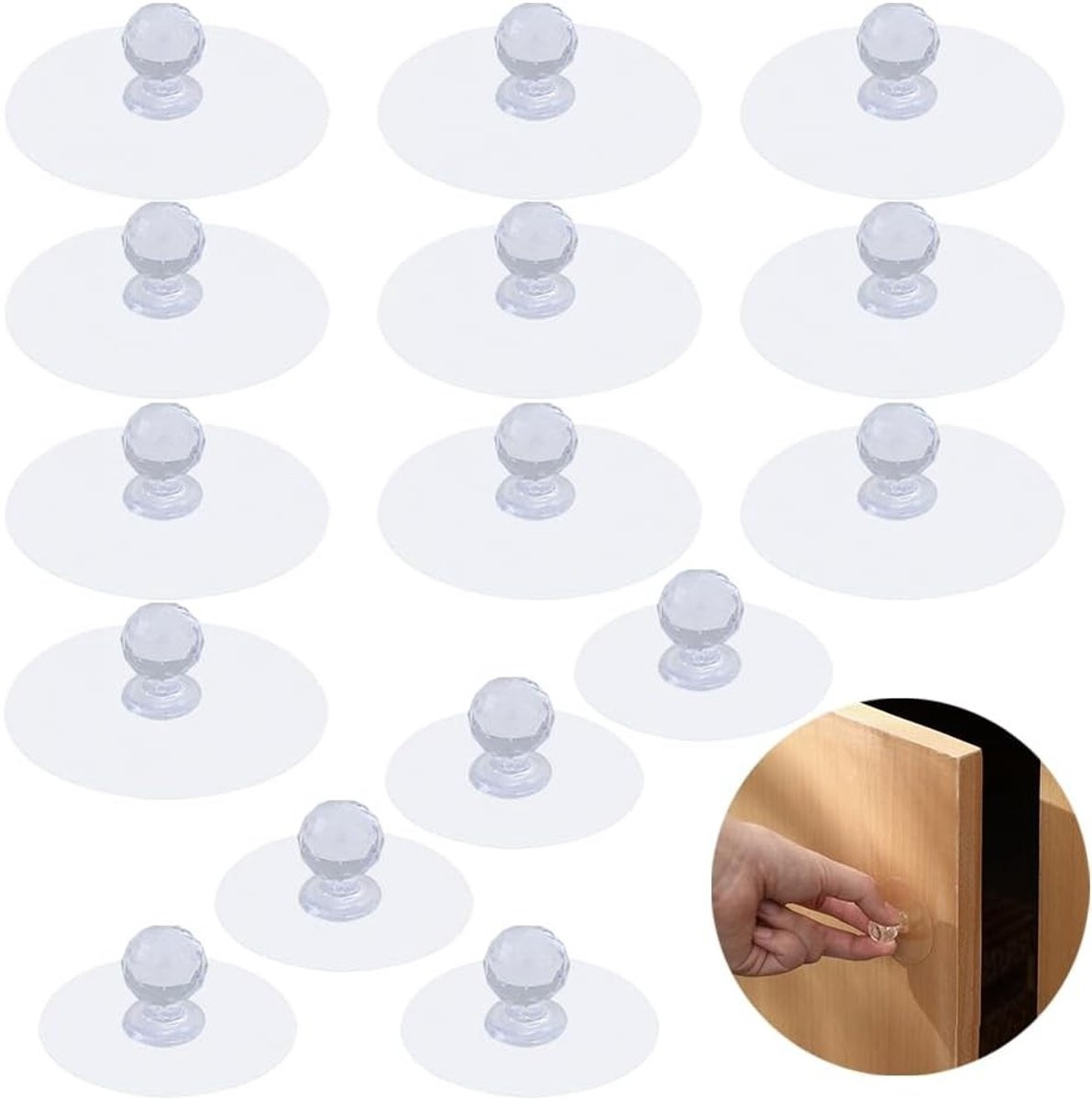 Mushroom Type Knop Handgrepen voor Deuren - 15 Stuks