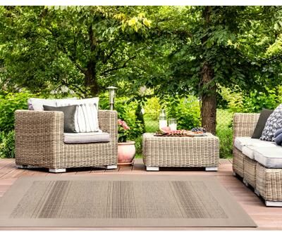 Lush Decor Riviera Border Indoor/Outdoor Area Rug