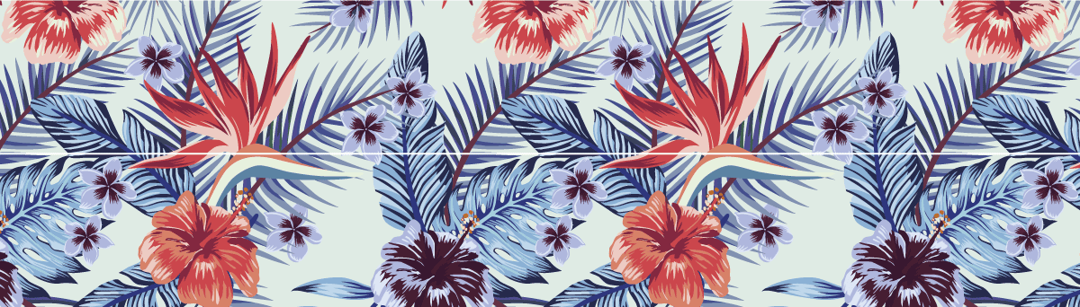 Ambiance-sticker Stickers escalier tropical Natal x 2